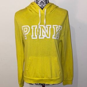 PINK Victoria's Secret Bright Yellow Hoodie